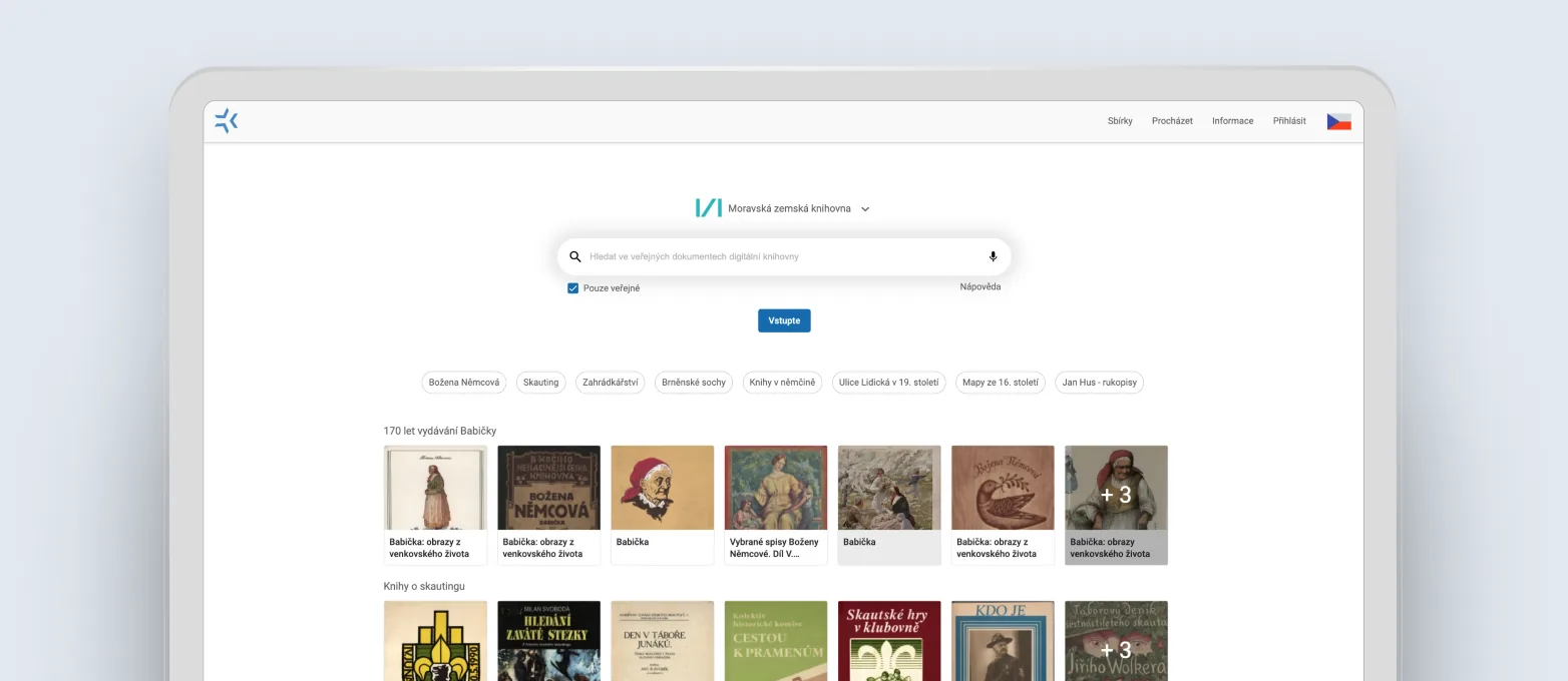 The Kramerius digital library interface